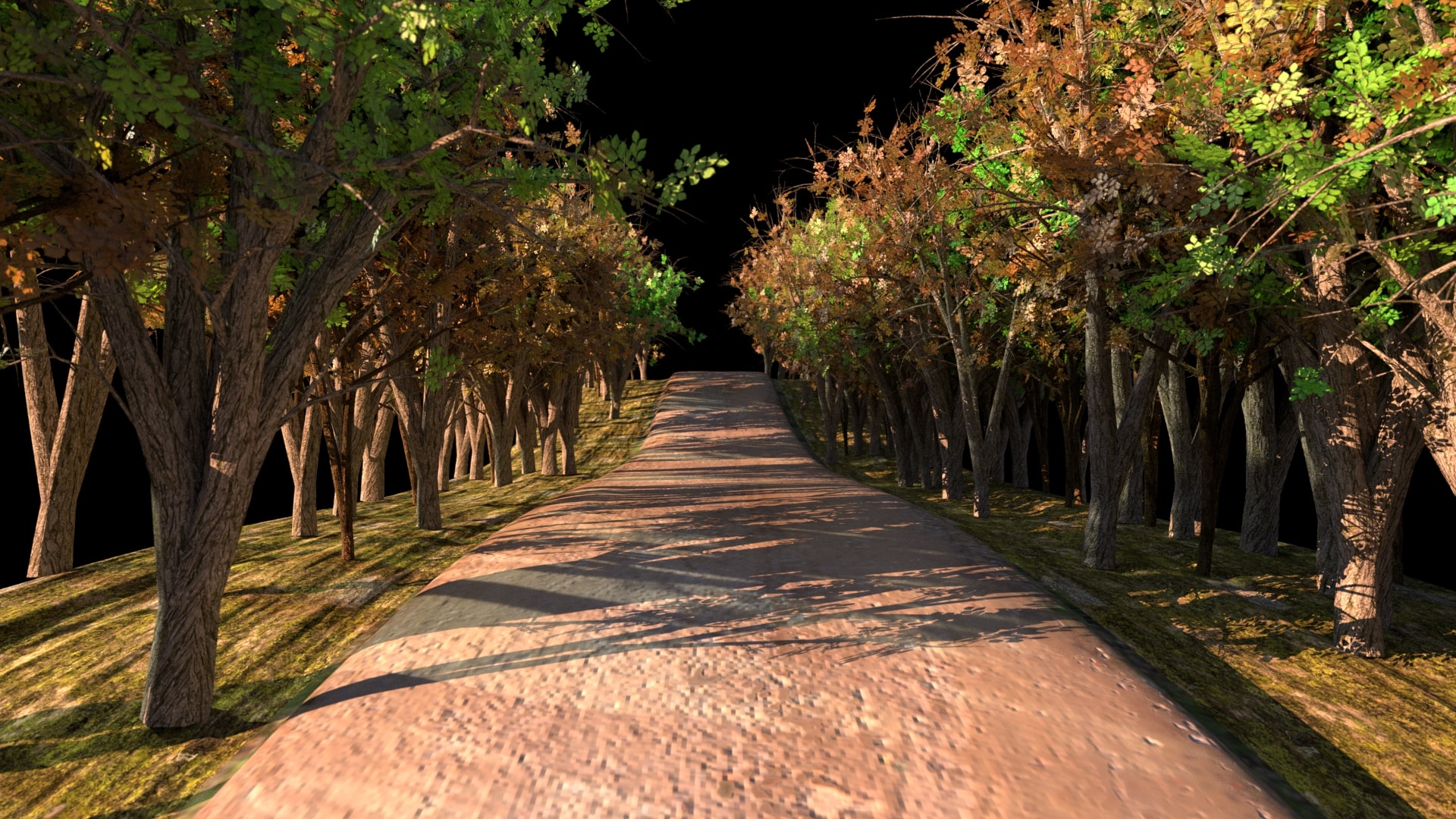 fig 19: Arbres with Road